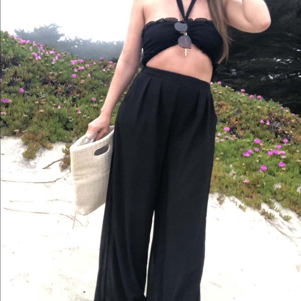 NWT Black strapless top and pants set - Picture 7 of 7